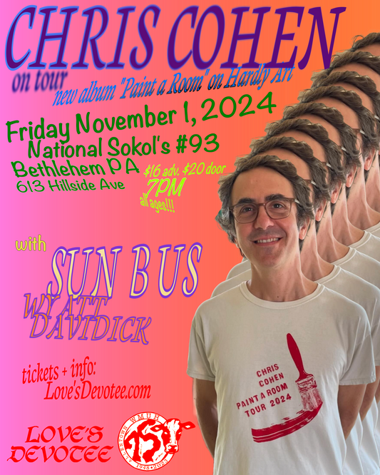 11/1: Chris Cohen with Sun Bus / Wyatt Davidick