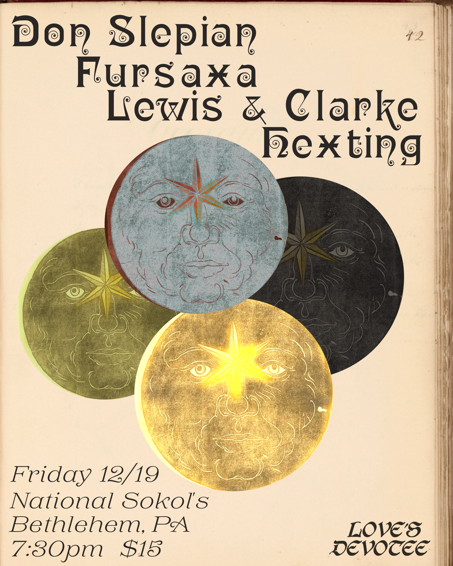 12/19: Don Slepian / Fursaxa / Lewis & Clarke / Hexting